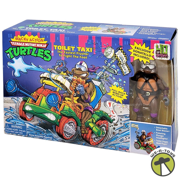 Teenage Mutant Ninja Turtles Toilet Taxi with Donatello Playmates Toys 84304