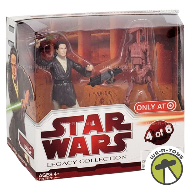 Star Wars Legacy Geonosis Arena Showdown Jonclad Danva and Battle Droid Figures