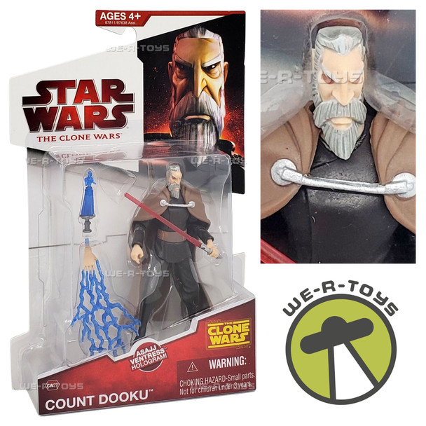 Star Wars The Clone Wars Count Dooku CW27 Action Figure 2009 Hasbro 87811