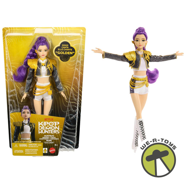 Kpop Demon Hunters HUNTR/X Rumi Golden Singing Doll