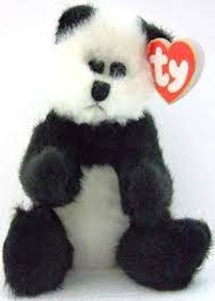 Ty Beanie Baby Checkers 1993 Retired Collectible King Me Plush Panda Bear