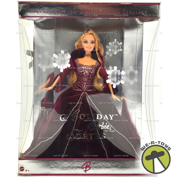 2004 Holiday Barbie Doll Special Edition Red Dress Mattel #G8177