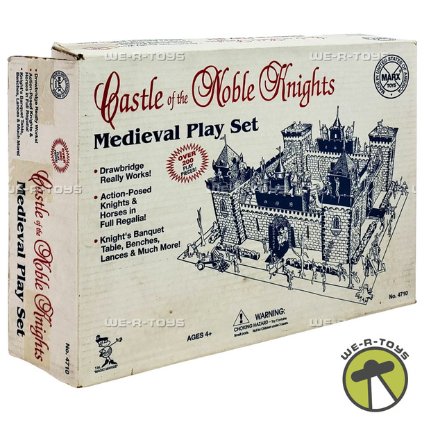 Castle of the Noble Knights Medieval Play Set by Marx Toys 4710 USED