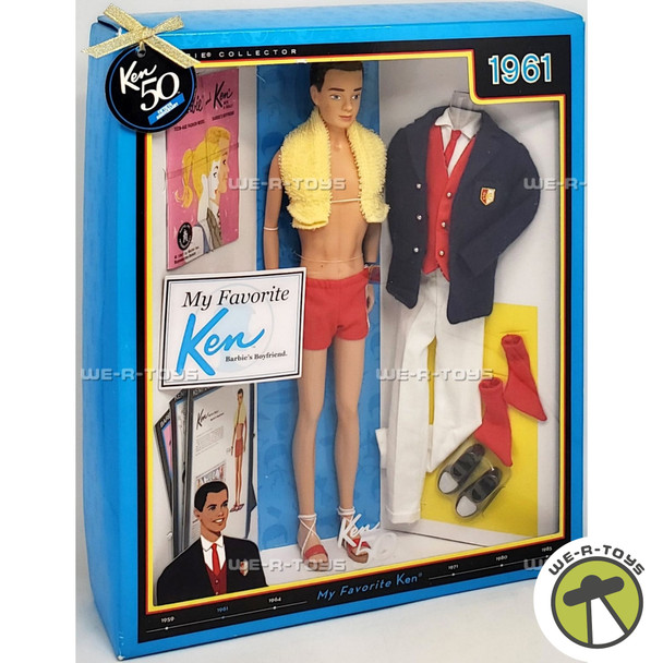 My Favorite Ken Doll 1961 Barbie's Boyfriend 2010 Mattel T7668