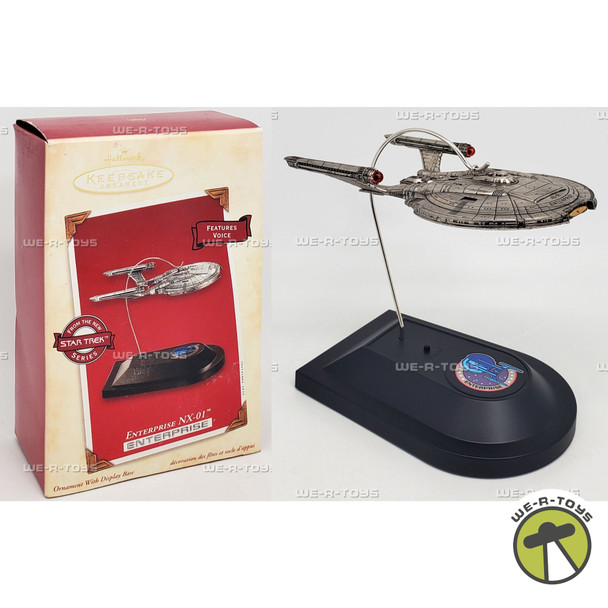 Hallmark Keepsake Ornament Star Trek Enterprise NX-01 with Display Base