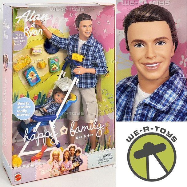 Happy Family Alan and Ryan Dad and Son Barbie Doll Set 2002 Mattel 56710