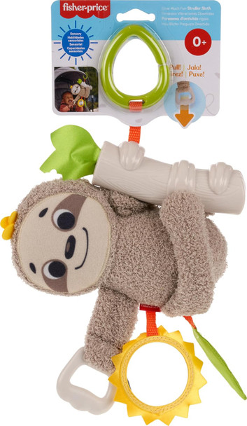 Fisher-Price Baby Slow Much Fun Stroller Sloth for Newborns Ages 0+ Months