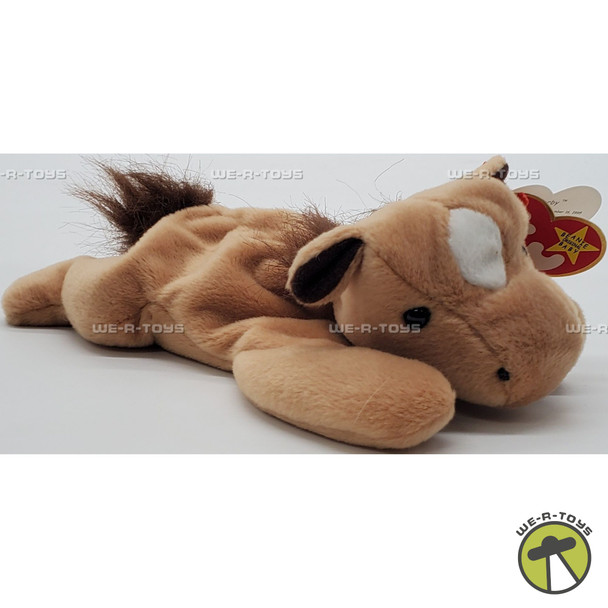 Ty Beanie Baby Derby the Horse with Star and Fluffy Mane Plush 1995