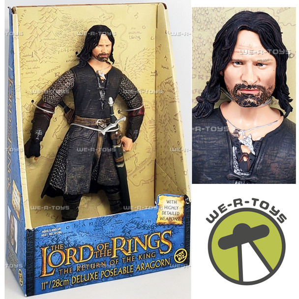 Lord of the Rings Aragorn Poseable Action Figure 2004 Toy Biz 81201