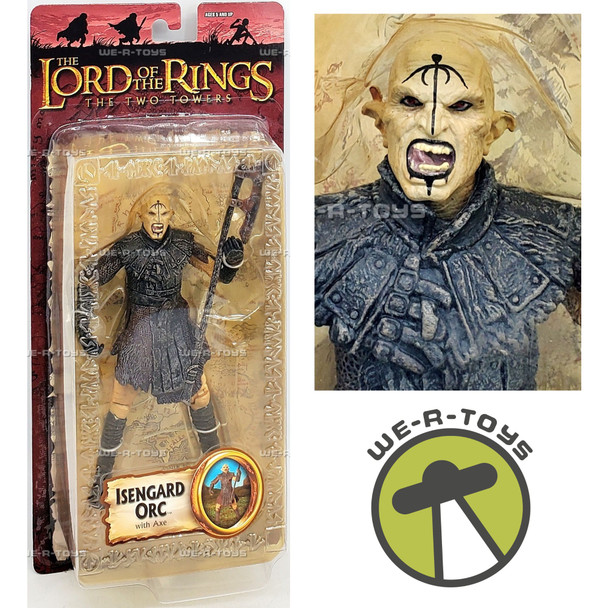 The Lord of the Rings The Two Towers Isengard Orc with Axe Figure Toy Biz 81448
