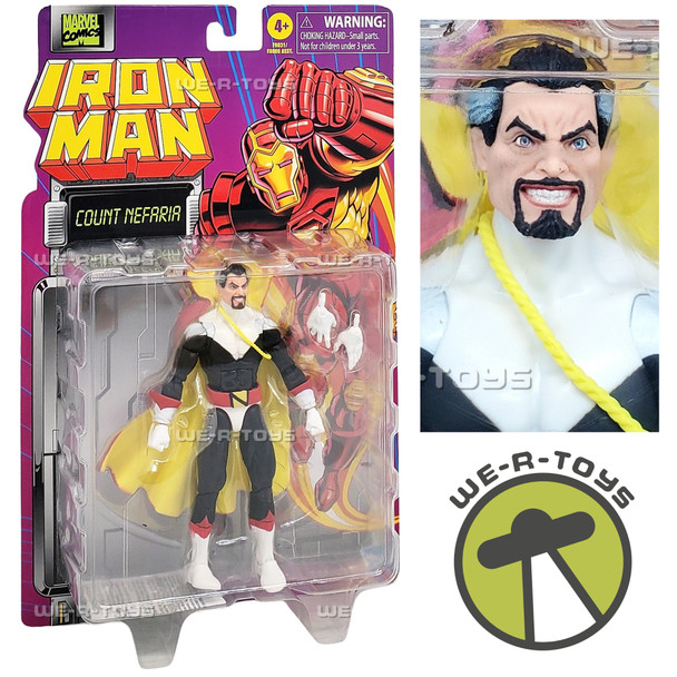 Marvel Legends Series Iron Man Count Nefaria Action Figure 2024 Hasbro F9031