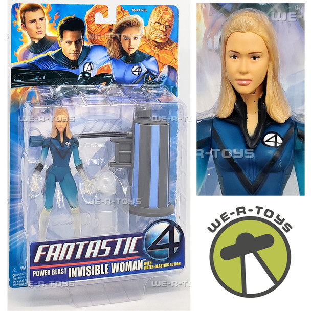 Fantastic 4 Power Blast Invisible Woman with Water Blasting Action Figure 72223