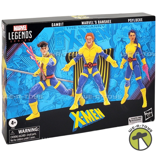 Marvel Legends Series X-Men Banshee Gambit & Psylocke Action Figure Set F7023