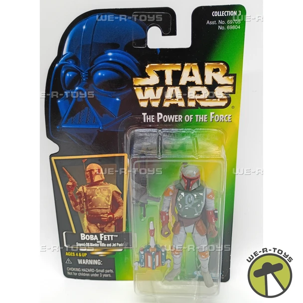Star Wars The Power of the Force Boba Fett with Blaster Rifle and Jet Pack 1997