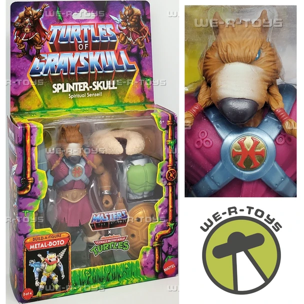 Turtles of Grayskull Splinter-Skull Action Figure 2023 Mattel 20561
