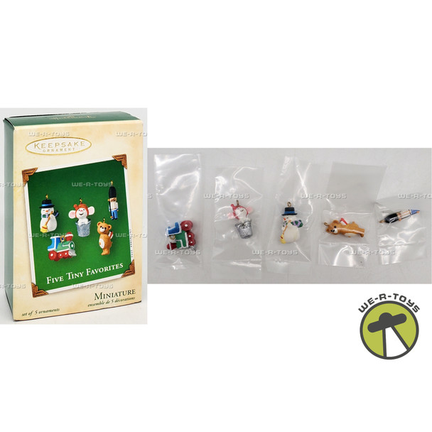 Hallmark Keepsake Miniature Ornament Five Tiny Favorites Set of 5 QXM4566
