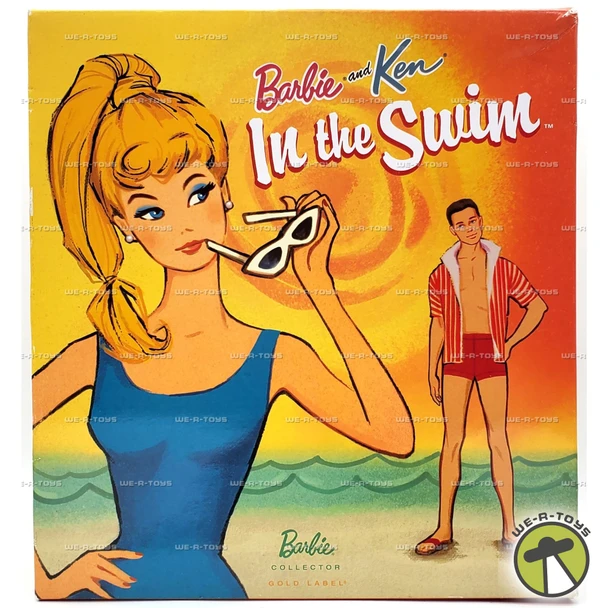 Barbie and Ken In the Swim Doll Set Gold Label 2011 Mattel #T7659