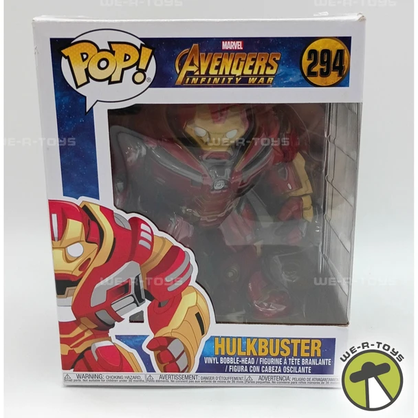 Funko Pop! Hulkbuster Bobble-head Avengers: Infinity War Iron Man Tony Stark 294