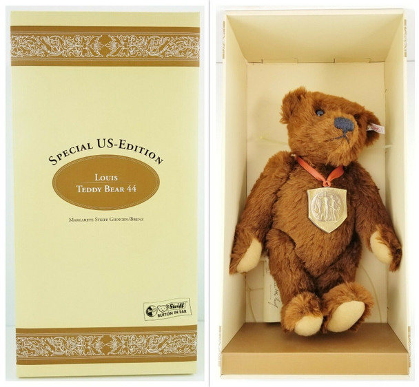 Steiff Special US-Edition 1994 Louis Teddy Bear 44 Brown 650789 Lovisiana Expo