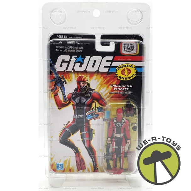GI Joe Underwater Trooper Cobra Dive Action Figure 2008 Hasbro #89947