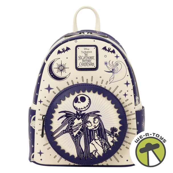 Nightmare Before Christmas Jack and Sally Night Sky Mini-Backpack Loungefly