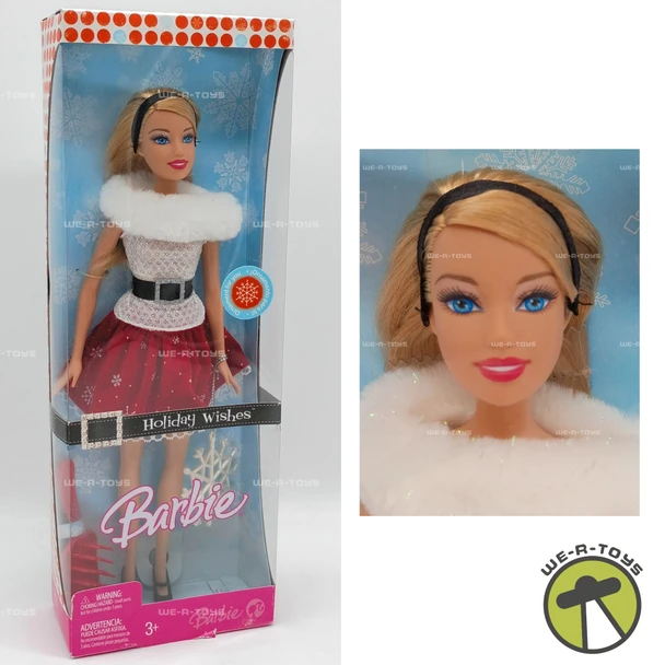 Holiday Wishes Barbie Doll 2007 Mattel J9207