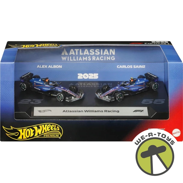 Hot Wheels Premium Formula 1 Atlassian Williams Racing 2 Pack