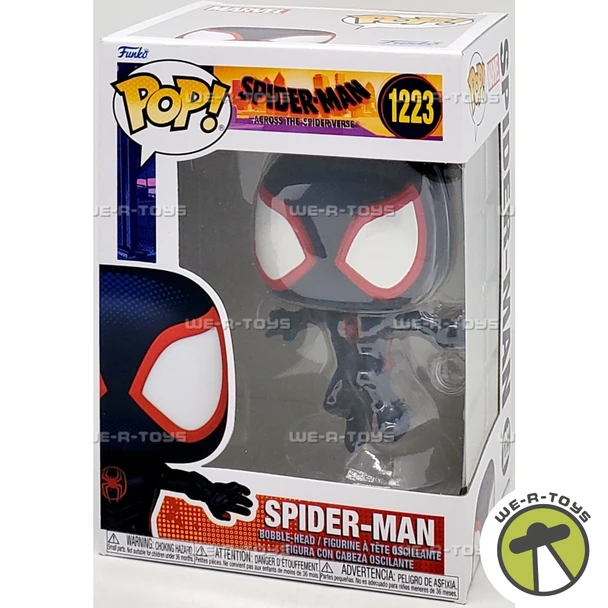 Funko POP Spider-Man Across the Spiderverse Spider-Man 1223 Bobble Head Figure