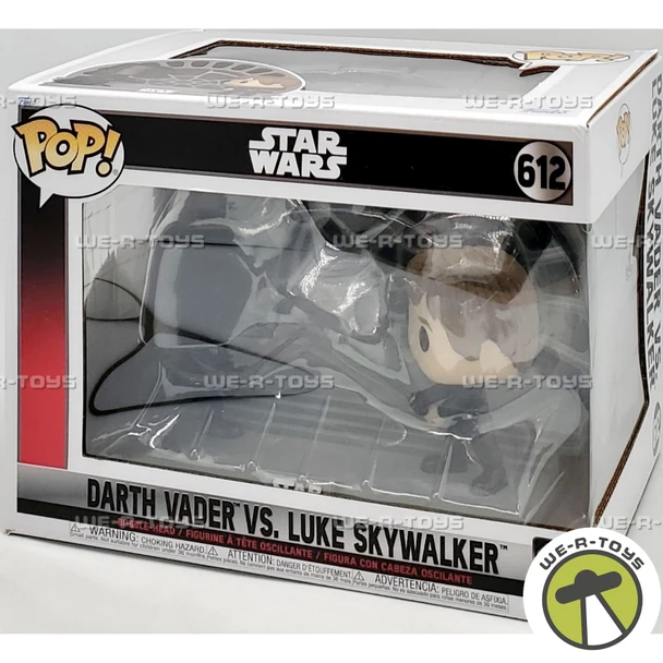 Funko POP Star Wars Darth Vader vs Luke Skywalker 612 Bobble Head Figures