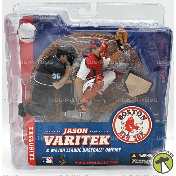 MLB Boston Red Sox Jason Varitek and Umpire Figure McFarlane Toys