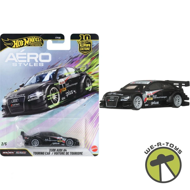 Hot Wheels Premium Aero Styles 2008 Audi A4 Touring Car