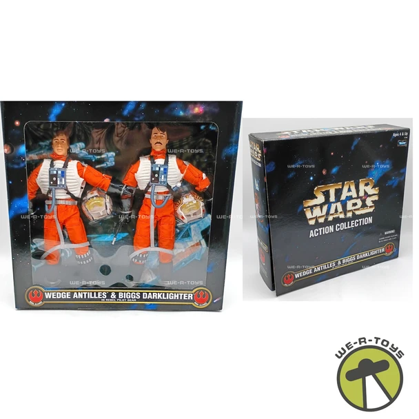 Star Wars Action Collection Wedge Antilles & Biggs Darklighter 12" Figures 1998