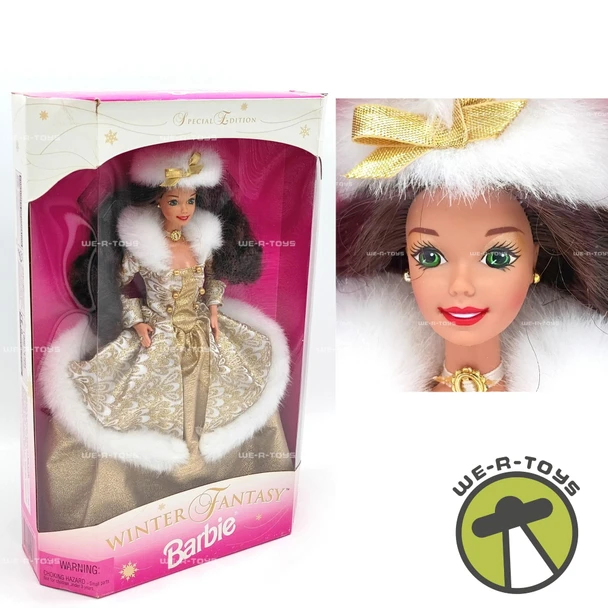 Winter Fantasy Barbie Doll Brunette Special Edition 1995 Mattel 15530