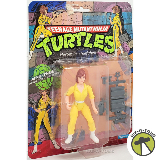 TMNT April O'Neil Action Figure 1988 10-Back with No Stripes