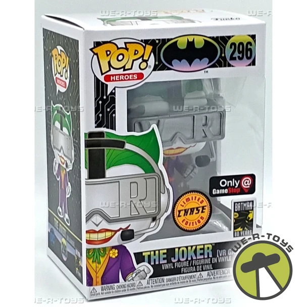 Funko POP Heroes DC Batman VR Gamer Joker 296 Vinyl Figure