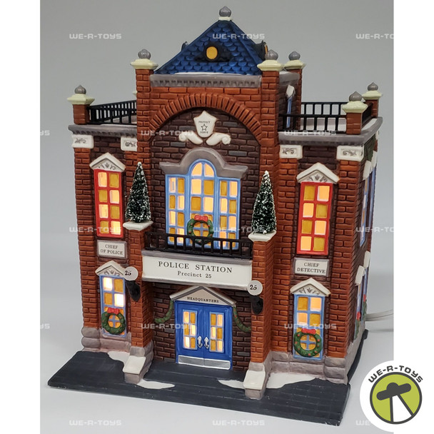 Department 56 Precinct 25 Police Station Christmas in the City Lighted Building