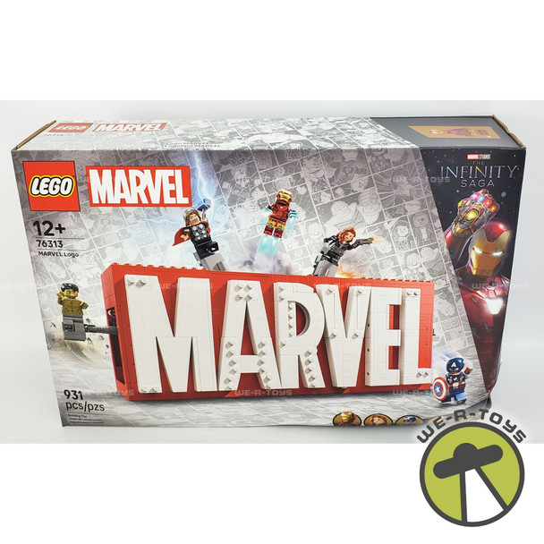 LEGO Marvel Logo & Minifigures Collectible Building Toy No. 76313