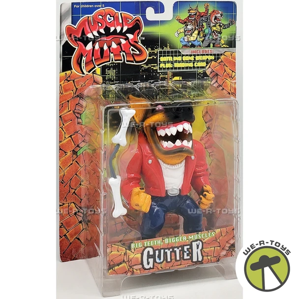 Muscle Mutts Gutter Figure in Package 1997 Street Wise Designs 15052 RARE