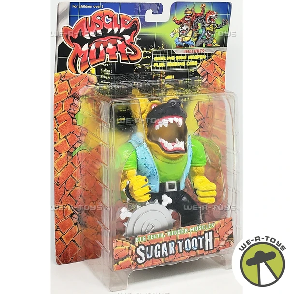 Muscle Mutts Sugar Tooth Figure in Package 1997 Street Wise Designs 15051 RARE