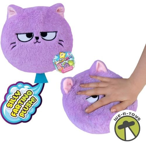 Orb Whoopzeezz Purple Cat Whoopee Cushion Farting Plush