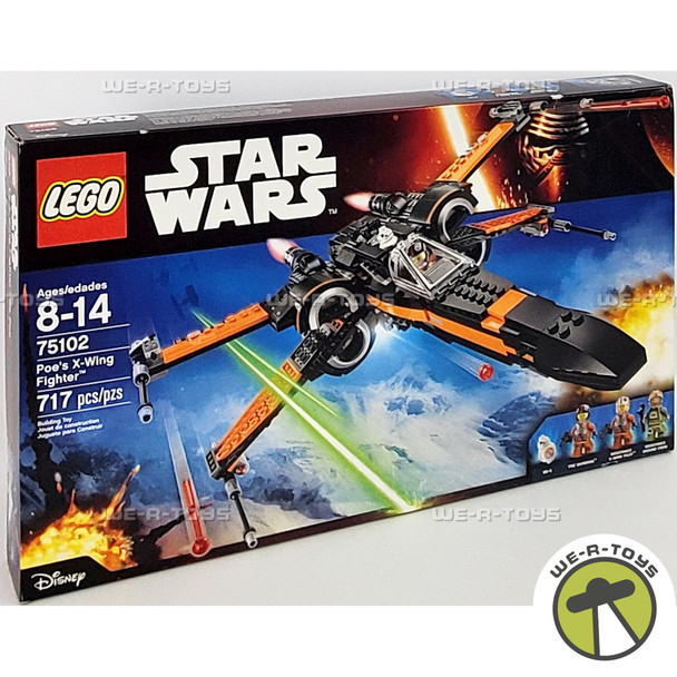 LEGO Star Wars Poe's X-Wing Fighter 717 Piece Building Kit 75102