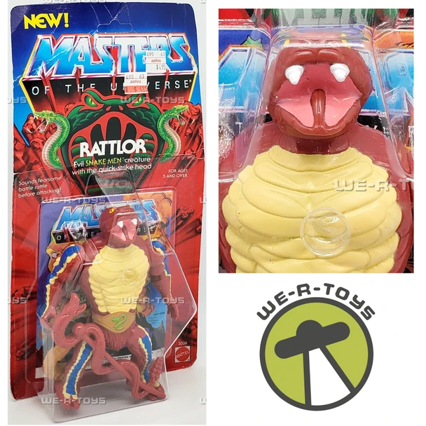 Masters of the Universe Rattlor Action Figure 1985 Mattel 02036