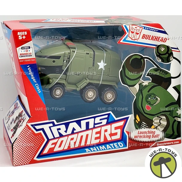 Transformers Animated Autobot Bulkhead Voyager Class Action Figure Hasbro 2007