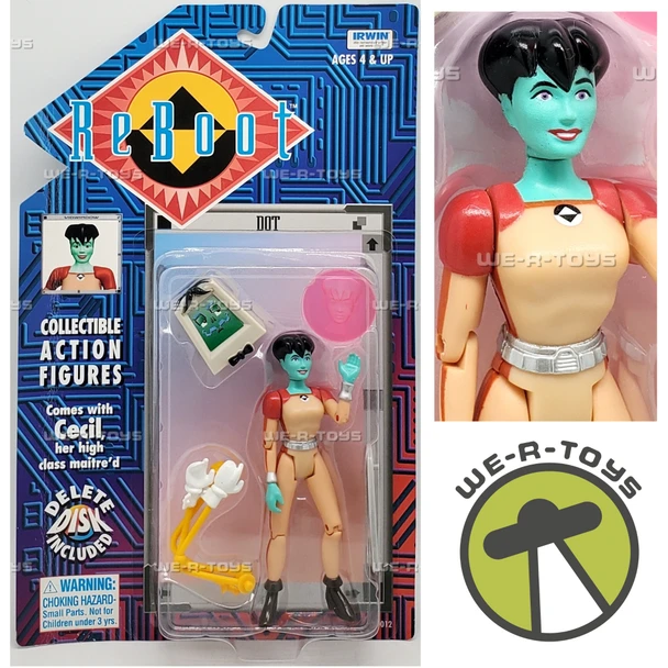 ReBoot Dot Action Figure 1995 Irwin 30012