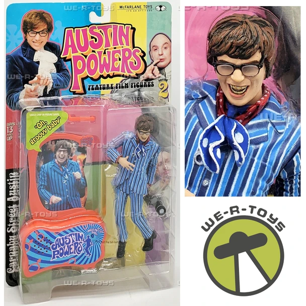 Austin Powers Carnaby Street Austin Figure with Talking Base McFarlane 14111