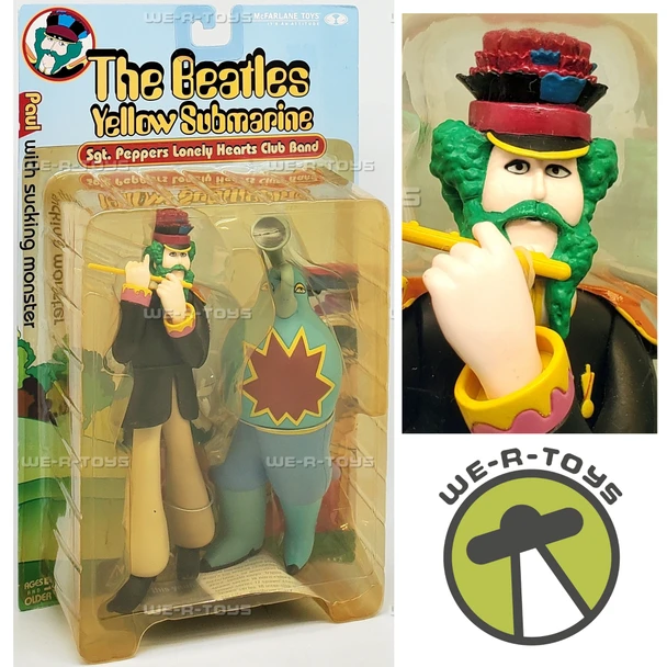 The Beatles Yellow Submarine Paul w/ Sucking Monster Figure Set McFarlane 14312