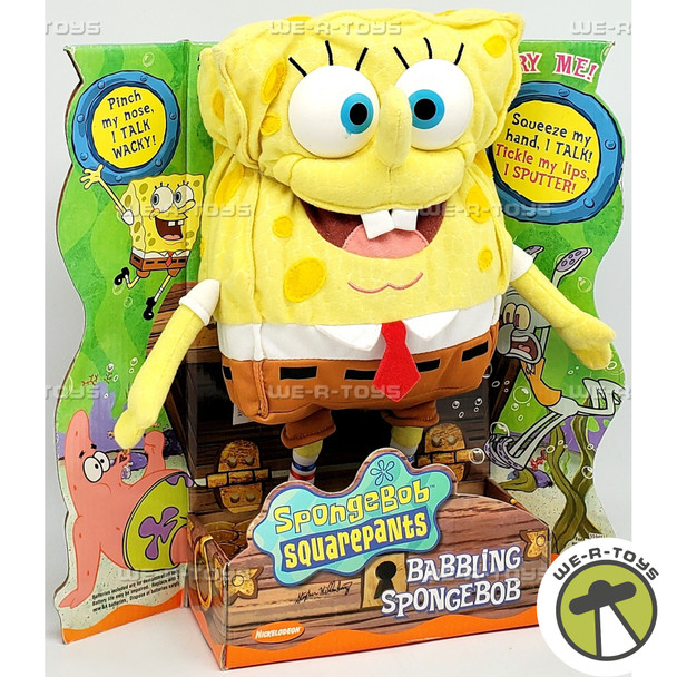 Spongebob Squarepants Babbling Spongebob Plush 2000 Mattel 28171