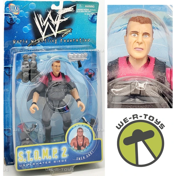 WWF S.T.O.M.P. 2 Underwater Siege Owen Hart Action Figure Jakks Pacific 88103