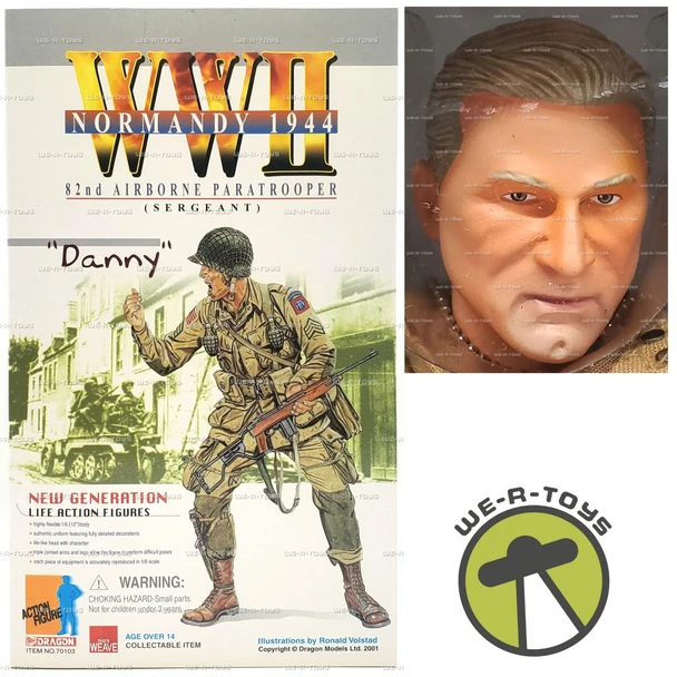 Dragon WWII 82nd Airborne Paratrooper Danny Action Figure #70103