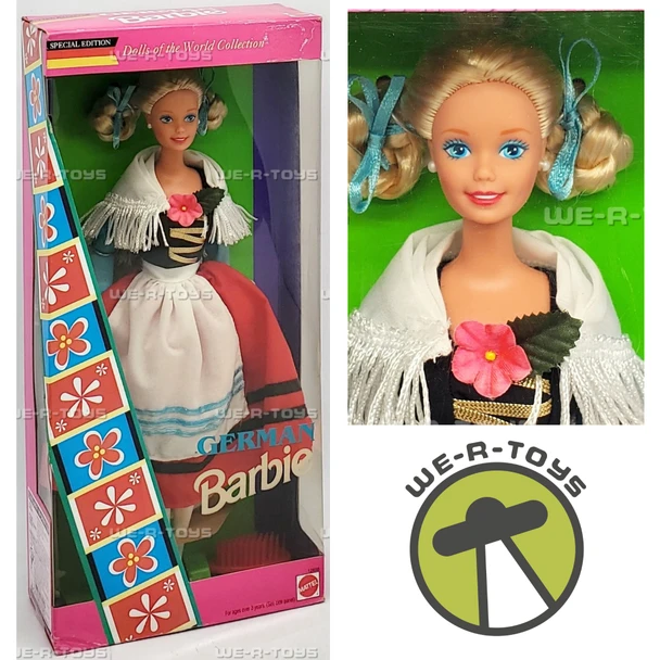 German Barbie Dolls of the World Collection Doll 1994 Mattel 12698